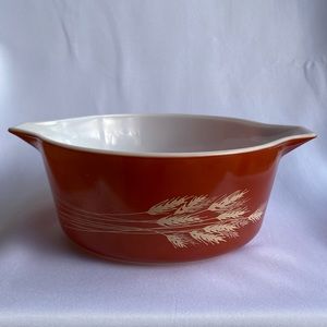 Pyrex Harvest Wheat 475-B 2.5 litre 8.5/8" Casserole Dish Bowl